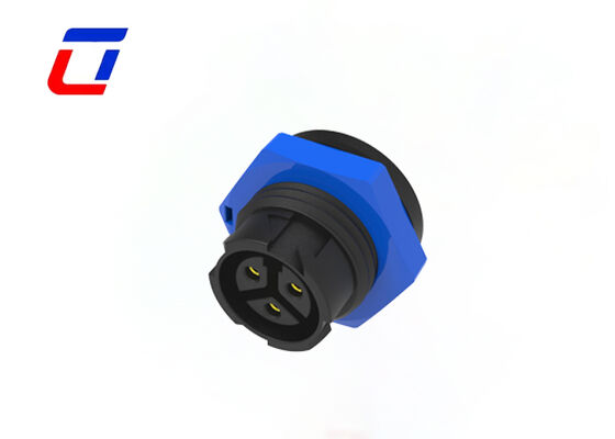 Connettore da pannello impermeabile a 3 pin M16 con blocco a pressione