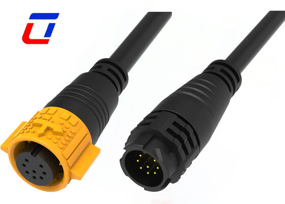 M19 Led Quick Connector 8 Pin ODM Piccoli connettori a filo impermeabile