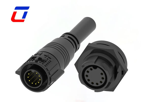 M19 Wire To Board Connector 9 Pin Outdoor Quick Lock Signal Connector stampati