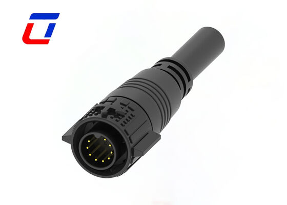 M19 Wire To Board Connector 9 Pin Outdoor Quick Lock Signal Connector stampati