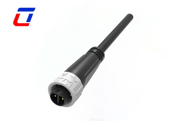Connettori elettrici a bloccaggio rapido 10A M16 a 2 pin, connettore di alimentazione impermeabile per esterni