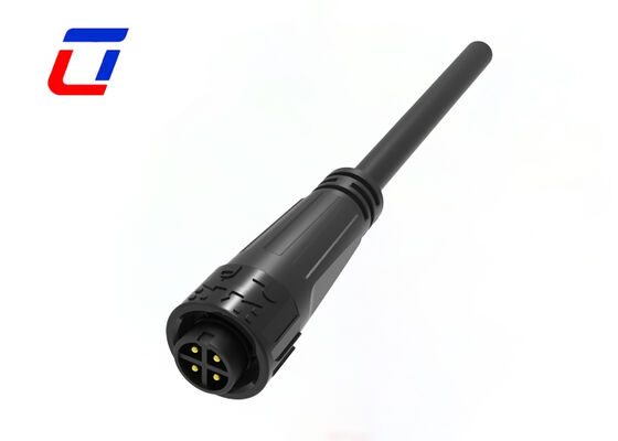 M16 4 Pin 300V Waterproof Power Connector Plastic Cable To Cable Connectors