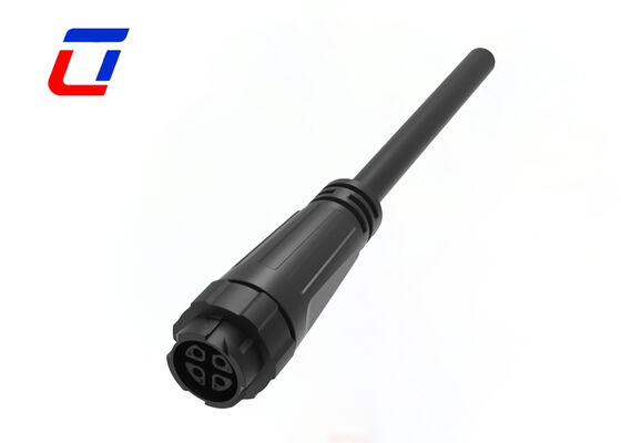 M16 4 Pin 300V Waterproof Power Connector Plastic Cable To Cable Connectors