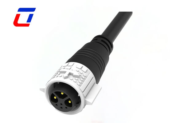 3+4 Pin connettori a filo impermeabile M19 Push Lock Power Signal Connector stampato