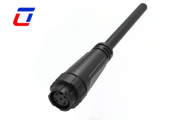 PA66 M19 5 Pin Water Tight Electrical Connectors OEM Waterproof Solder Connectors