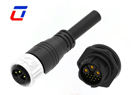 M25 3+13 Pin Waterproof Cable Connector Miglior Push Lock Multi Pin Connectors