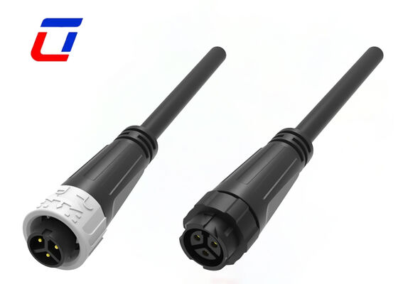 M16 3 Core Waterproof Cable Connector DC Quick Lock Brass Power Connectors placcati in oro