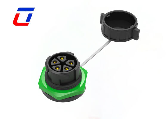 M25 5 pin IP67 connettori circolari 50A di plastica maschio femmina connettori a presa