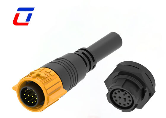 Connettori a sgancio rapido per cavi da 300V a 12 pin, connettori impermeabili in plastica M19