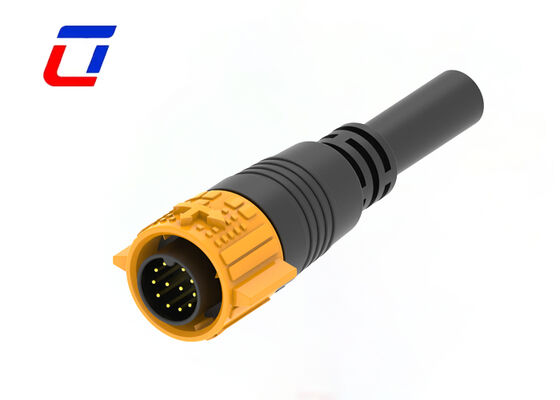 Connettori a sgancio rapido per cavi da 300V a 12 pin, connettori impermeabili in plastica M19