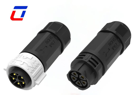 Connettore impermeabile M25 a 5 pin per esterno Push connettore maschio femmina 20A per alimentazione