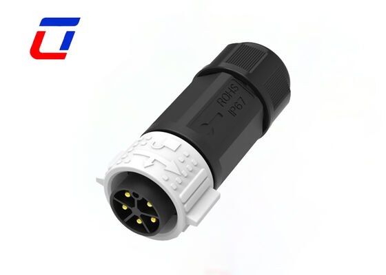 Connettore impermeabile M25 a 5 pin per esterno Push connettore maschio femmina 20A per alimentazione