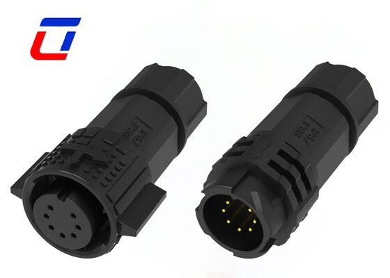 Collegatori per illuminazione esterna M19 300V certificati CE Collegatore impermeabile a 7 pin circolare