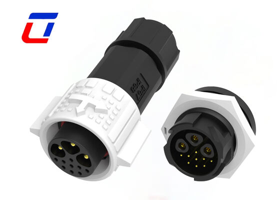 PA66 M19 3+9 connettori di segnale e alimentazione a pin IP67 connettore di montaggio a pannello circolare