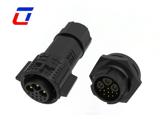 PA66 M19 3+9 connettori di segnale e alimentazione a pin IP67 connettore di montaggio a pannello circolare