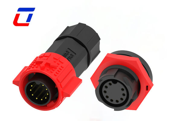 Connettore per dati a 9 pin IP67 impermeabile a oro M19 Tipo di connettore da cavo a tavola
