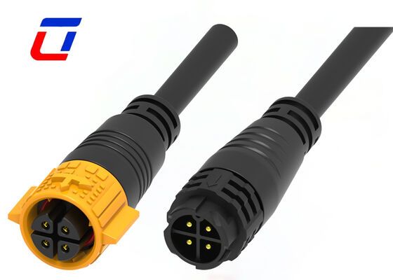 15A 4 pin connettori elettrici da cavo a cavo M19 PA66 connettore di alimentazione in plastica impermeabile