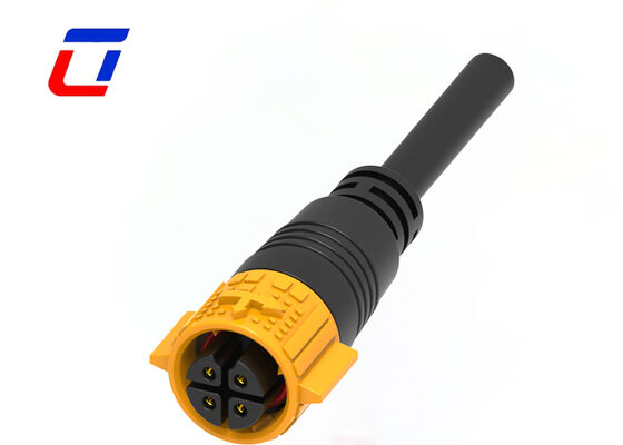 15A 4 pin connettori elettrici da cavo a cavo M19 PA66 connettore di alimentazione in plastica impermeabile