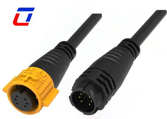 M19 connettori da cavo maschio a cavo femmina OEM 6 pin connettore impermeabile 300V per dati