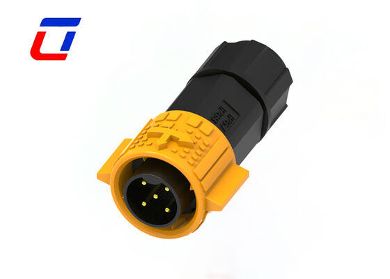 5 pin M19 Power Connector impermeabile in plastica PA66 20A maschio femmina Push Lock Connector
