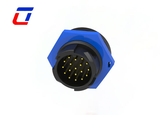 M19 IP67 18 Pin Cable Connector Outdoor Waterproof Quick Connector To Communications Equipment (Connector rapido impermeabile all'aria aperta per le apparecchiature di comunicazione)