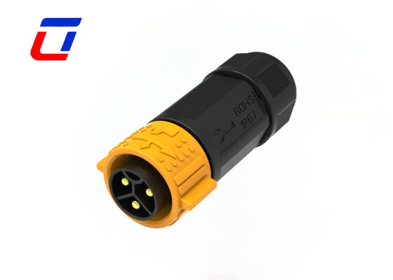 M25 3 pin 50A cavo-scheda connettore di alimentazione IP67 connettore impermeabile esterno a bloccaggio rapido