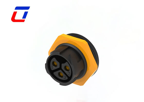 M25 3 pin 50A cavo-scheda connettore di alimentazione IP67 connettore impermeabile esterno a bloccaggio rapido