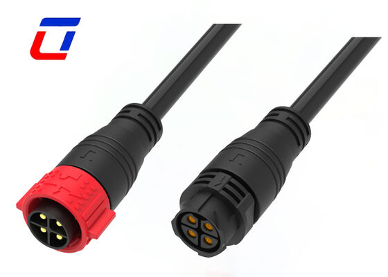M25 4 pin 50A connettore di alimentazione industriale impermeabile IP67 connettore di cavo stampato