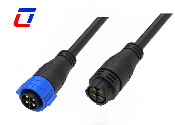 M25 4 pin 50A connettore di alimentazione industriale impermeabile IP67 connettore di cavo stampato