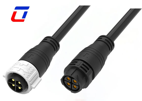 M25 4 pin 50A connettore di alimentazione industriale impermeabile IP67 connettore di cavo stampato