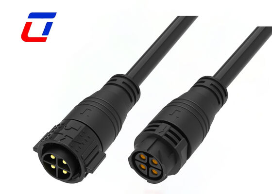 M25 4 pin 50A connettore di alimentazione industriale impermeabile IP67 connettore di cavo stampato