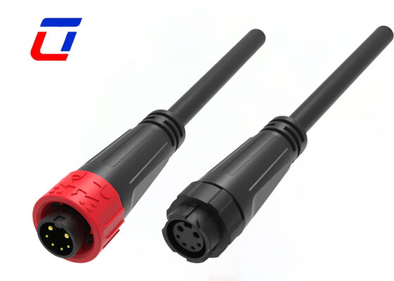 UL94-V0 M16 2+4 Multi Pin Connector Maschio Femminile Push Locking IP67 Wire Connector