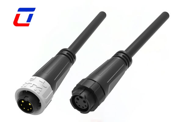 UL94-V0 M16 2+4 Multi Pin Connector Maschio Femminile Push Locking IP67 Wire Connector