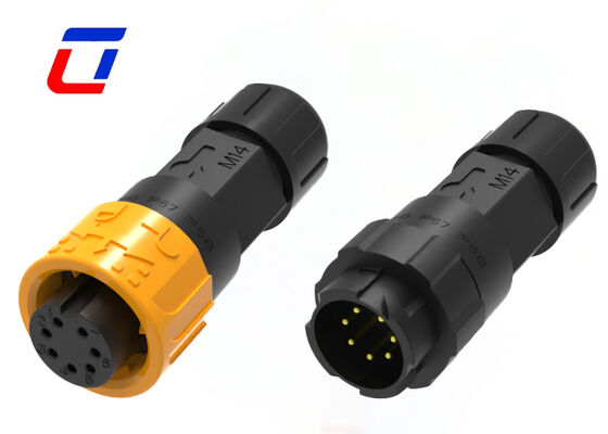 Connettore impermeabile M16 a 7 pin da 300 V, cavo maschio femmina con bloccaggio a pressione, connettori cavo/scheda