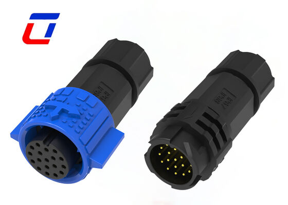 PA66 M19 Connettore dati a 18 pin Connettore impermeabile esterno 5A ODM Blocco rapido