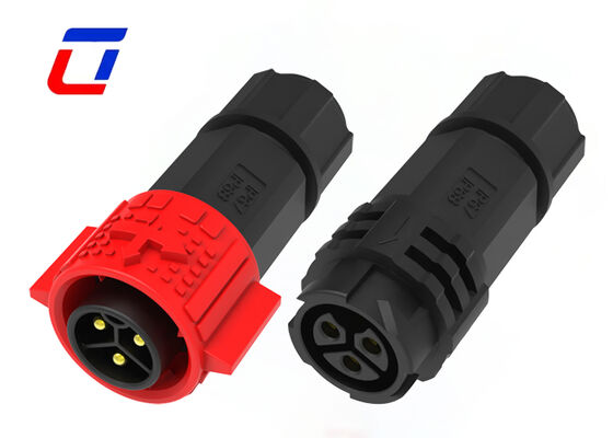 Connettori solari M19 ad alta corrente DC 20A IP67 Connettore a bloccaggio rapido a 3 pin
