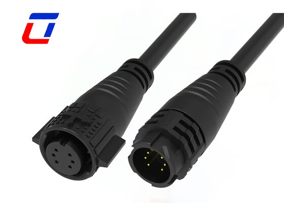 M19 6 Pin 10A connettori in filo dorato PA66 connettore idraulico per dati