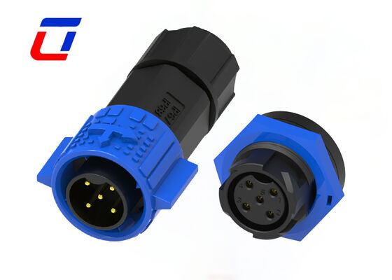 M19 5 pin 20A Power DC connettore impermeabile Push bloccaggio maschio connettore femminile