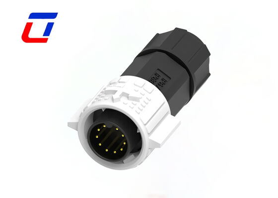 300V M19 10 pin connettore idraulico dati Push bloccaggio circolare connettore maschio femmina