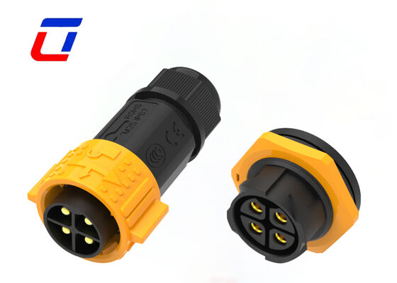 M25 600V 50A connettore di alimentazione a corrente continua impermeabile connettori di plastica maschio femmina 4 pin