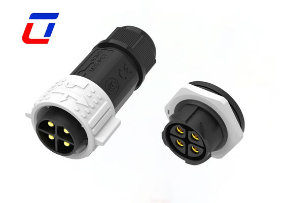 M25 600V 50A connettore di alimentazione a corrente continua impermeabile connettori di plastica maschio femmina 4 pin