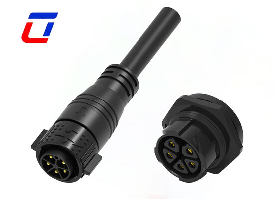 M25 20A 5 pin connessione elettrica maschile femminile RoHS plastica PA66 Power Connector Push Lock