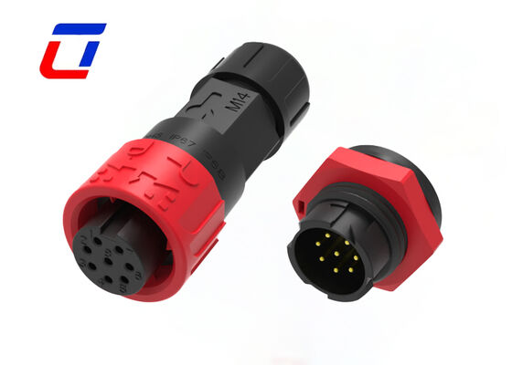 M16 8 pin LED Wire To Wire/Board Connector 300V connettori impermeabili per l'illuminazione del paesaggio