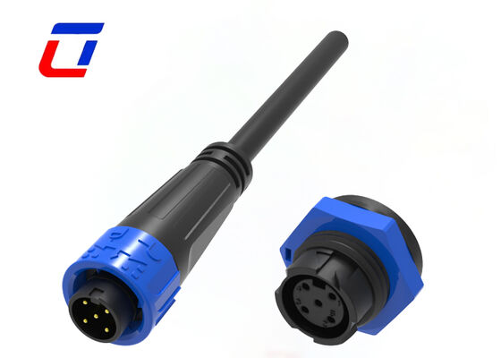 8A M16 5 pin IP67 connettori di alimentazione ODM Outdoor impermeabile Push Lock connettore