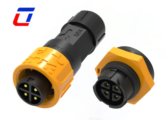 10A M16 4 pin IP67 connettore di alimentazione 300V maschio a femmina connettore rapido impermeabile