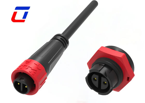 10A M16 2 pin IP67 connettore di alimentazione impermeabile di plastica PA66 DC maschio connettore femminile
