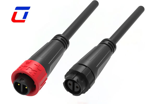 10A M16 2 pin IP67 connettore di alimentazione impermeabile di plastica PA66 DC maschio connettore femminile