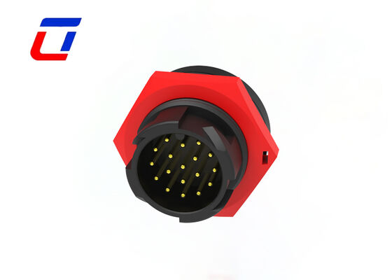 5A IP67 M19 connettori a presa e presa impermeabili di plastica PA66 18 pin connettore dati