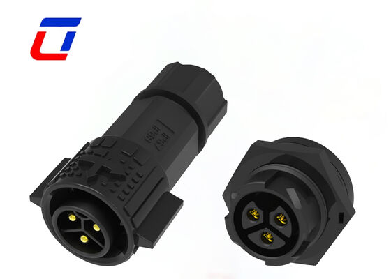 20A M19 3 pin Male To Female connettore di plastica PA66 IP67 connettori di alimentazione circolare