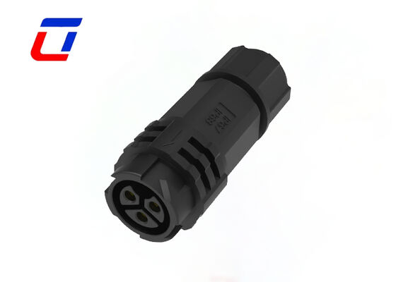 20A M19 3 pin Male To Female connettore di plastica PA66 IP67 connettori di alimentazione circolare